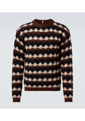 Moncler Grenoble Striped wool and alpaca-blend sweater