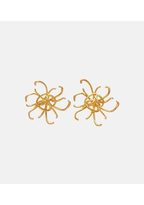 Oscar de la Renta Wire Flower earrings