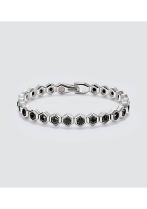 David Yurman Hex sterling silver bracelet with diamonds