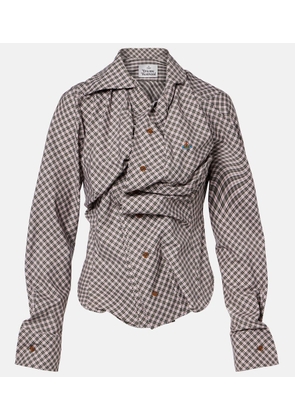 Vivienne Westwood Drunken gathered cotton shirt
