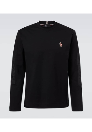 Moncler Grenoble Apres Ski cotton-blend jersey T-shirt