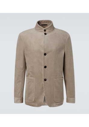 Zegna Conte cotton and cashmere corduroy jacket