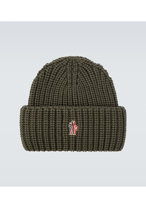 Moncler Grenoble Ribbed-knit virgin wool beanie