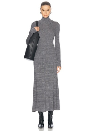 Moncler Turtleneck Knit Dress in Light Grey - Grey. Size L (also in ).