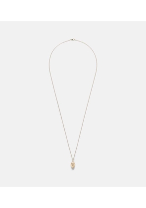 Persee 9kt gold locket necklace with diamonds