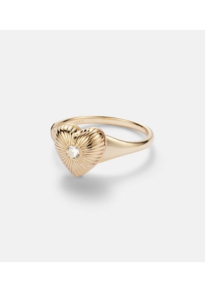 Persee 9kt gold ring with diamond