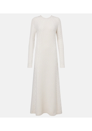 Lisa Yang Nyla cable-knit cashmere maxi dress