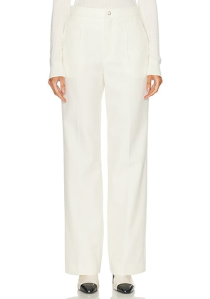 Moncler Straight Leg Pant in Antique White - White. Size 40 (also in ).