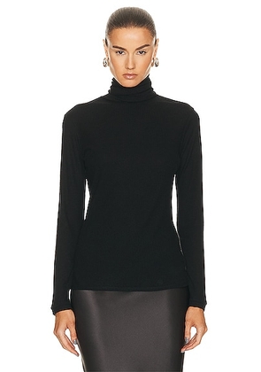 Loulou de Saison Gallinara Top in Black - Black. Size L (also in XS, S, M).