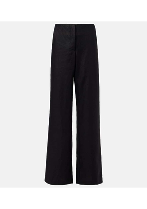 Faithfull Sanne high-rise linen straight pants