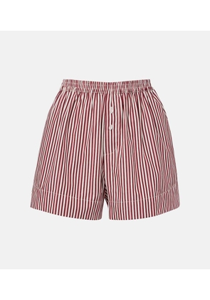 Faithfull Lonia striped cotton shorts
