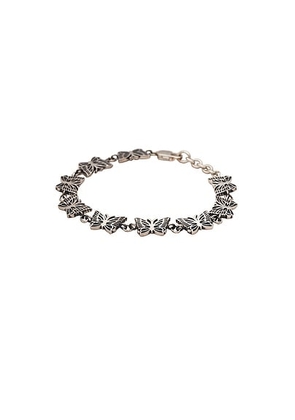 Needles 925 Silver Bracelet in Papillon - Metallic Silver. Size L (also in ).