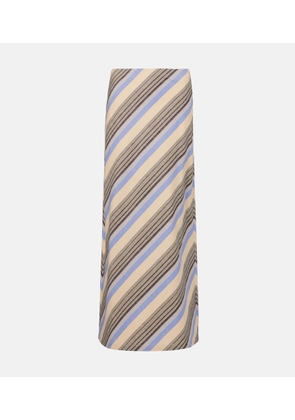 Faithfull Elise cotton and linen maxi skirt