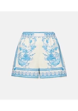 Versace Underwater Barocco cotton poplin shorts