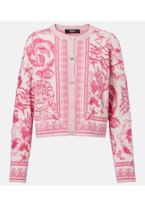 Versace Underwater Barocco jacquard cardigan