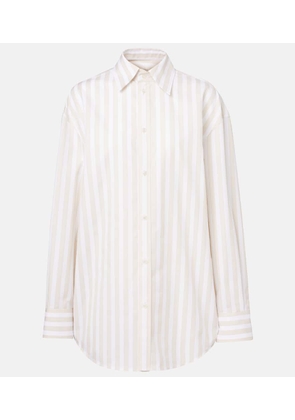 Saint Laurent Cassandre striped cotton shirt