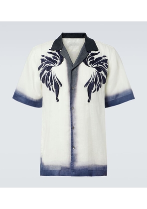 Dries Van Noten Embroidered bowling shirt