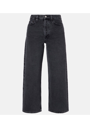 Agolde Arc cropped mid-rise wide-leg jeans