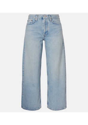 Agolde Arc cropped mid-rise wide-leg jeans