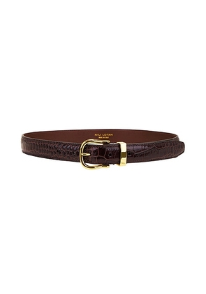 NILI LOTAN Louise Belt in Dark Brown - Brown. Size 65 (also in ).