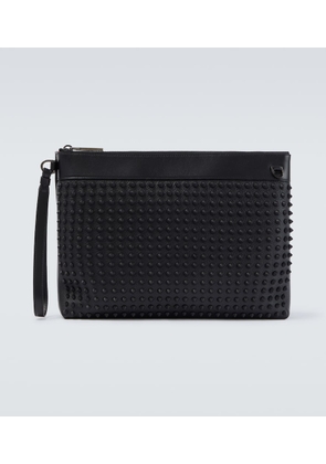 Christian Louboutin Funky stud-embellished leather pouch