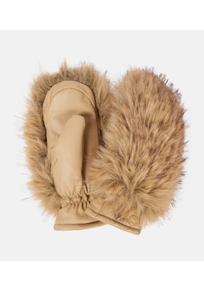 Goldbergh Hill leather ski mittens