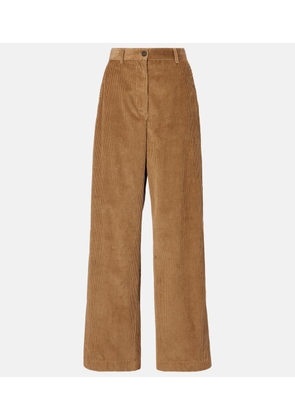 Miu Miu Cotton corduroy wide-leg pants