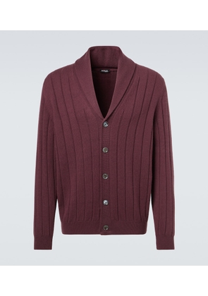 Kiton Rib-knitted cashmere cardigan