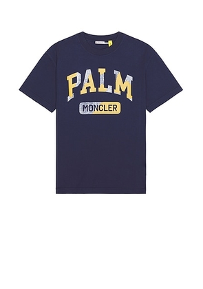 Moncler Genius x Palm Angels Palm T-Shirt in Blue - Blue. Size L (also in S, M, XL/1X).