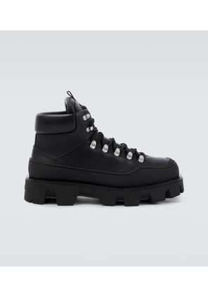 Moncler Peak Trek leather lace-up boots