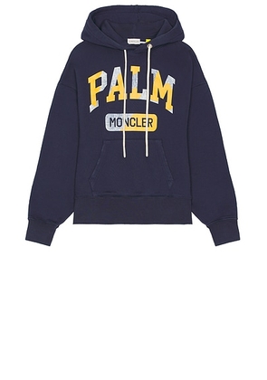 Moncler Genius x Palm Angels Palm Hoodie in Blue - Blue. Size L (also in M, XL/1X).