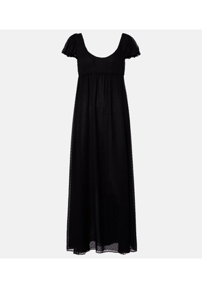Chloe Silk point d'esprit maxi dress