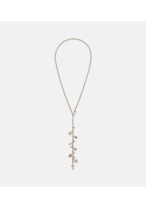 Sydney Evan 14kt gold charm necklace with diamonds and pearls