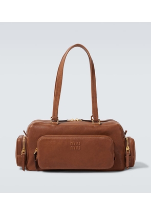 Miu Miu Pocket leather tote bag