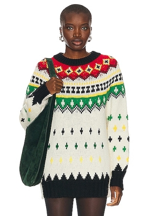 Moncler Grenoble Sweater in White Multi - White. Size M (also in ).