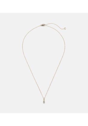 Stone and Strand 14kt gold charm necklace with diamonds