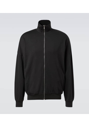 Auralee Cotton jersey zip-up sweater