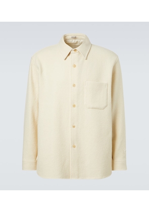 Auralee Wool tweed overshirt