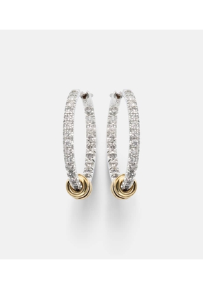 Spinelli Kilcollin Argo Demi sterling silver and 18kt gold hoop earrings with diamonds