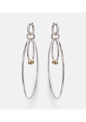 Spinelli Kilcollin Echo sterling silver and 18kt gold hoop earrings