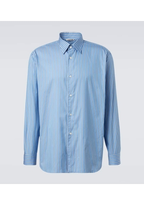 Auralee Striped cotton and silk shirt
