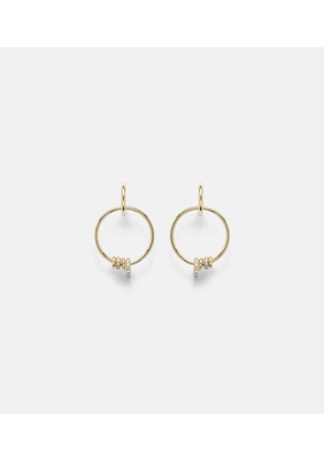 Spinelli Kilcollin Asha 18kt gold hoop earrings with diamonds