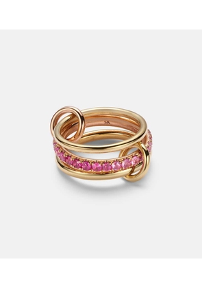 Spinelli Kilcollin Petunia 18kt yellow and rose gold ring with sapphires