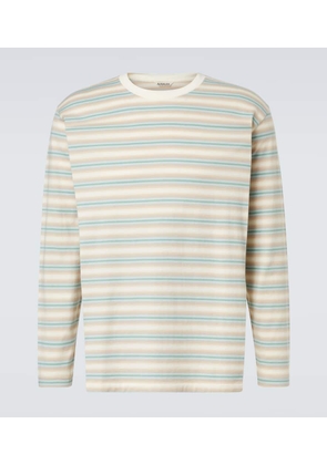 Auralee Striped cotton jersey T-shirt
