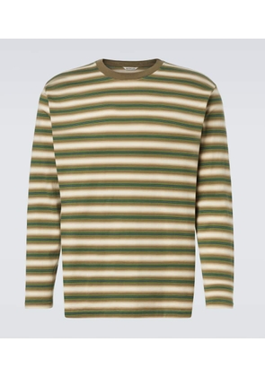 Auralee Striped cotton jersey T-shirt