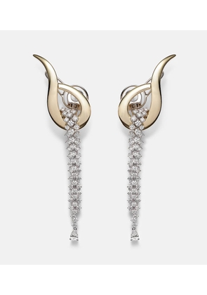 Yeprem Golden Strada 18kt yellow and white gold drop earrings with diamonds