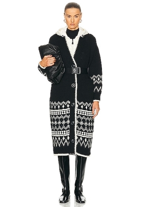 Moncler Grenoble Cardigan in Black & White - Black. Size L (also in ).