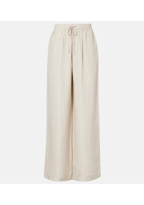 Rohe Striped silk wide-leg pants