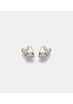 Yeprem Golden Strada 18kt gold earrings with diamonds