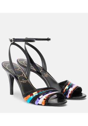 Valentino Garavani Sequined leather sandals